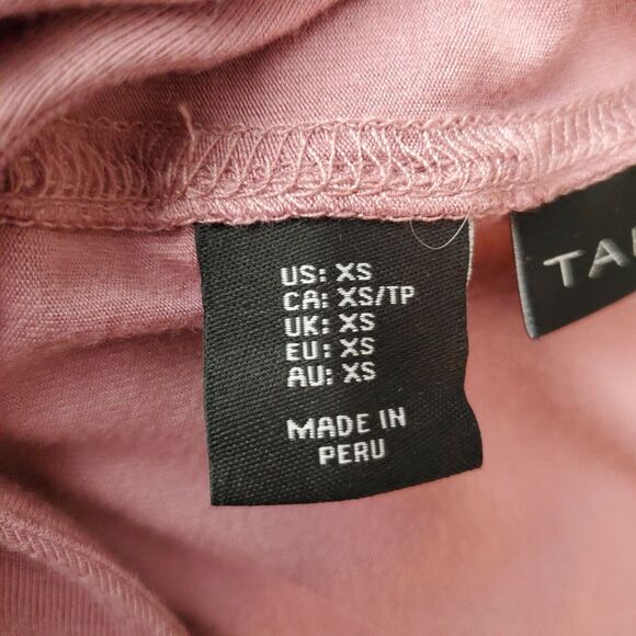 Tahari Womens Knit Top XS Pink V Neck 3/4 Sleeve Stretch Pullover Shirt - Picture 5 of 7